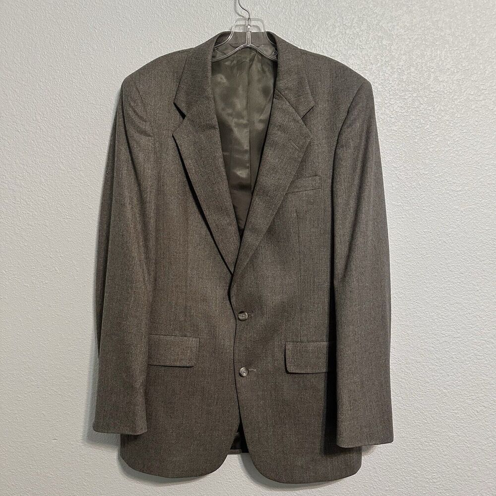 Christian Dior Monsieur Bullock's Blazer Grey Jacket Size 40L Pure Virgin Wool